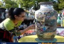 28万元景德镇陶瓷展销会的釉上彩人物瓷瓶