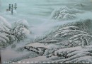 07年国大师初评作品 瓷板画《山乡瑞雪》袁世文