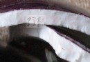邓希平玫瑰紫色釉的瓷器断面图片