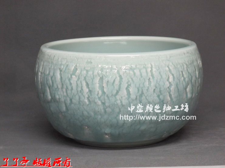 李申盛颜色釉作品：古风的湖田 100件 高级陶瓷美术师