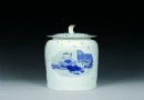 2008年作 吕金泉 闲情童子 青花瓷瓶 成交价：RMB:280,000