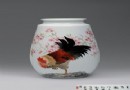 2008年作 刘平 大吉图 粉彩瓷瓶 拍卖成交价：RMB:80,640